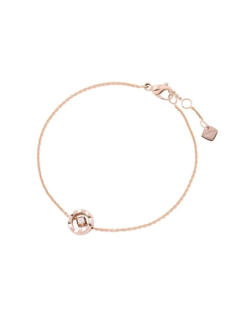 Chanel Bracelet Coco Crush Collection Diamond 0.03 Ct 18k Pink Gold